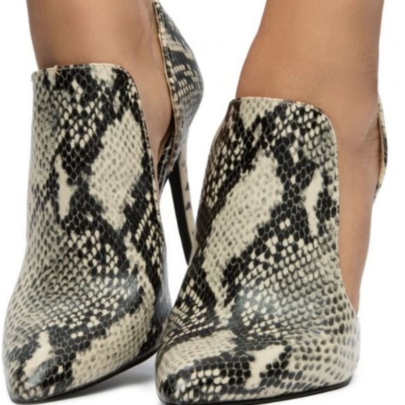 HIBISCUS-31 DOUBLE OPEN SNAKE HEELS - Picture 1 of 7